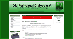 Desktop Screenshot of die-peritoneal-dialyse.de